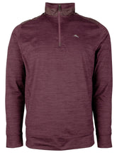 Tommy Bahama Men's New Roger Point IslandZone Half Zip Pullover Small Rum Berry